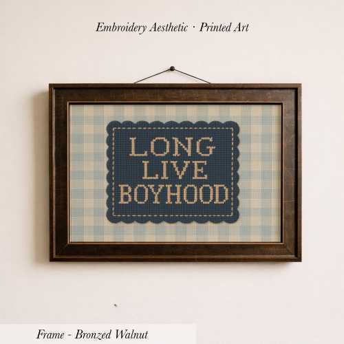 Long Live Boyhood Print ∙ Vintage Boy Room Art ∙ 1694S