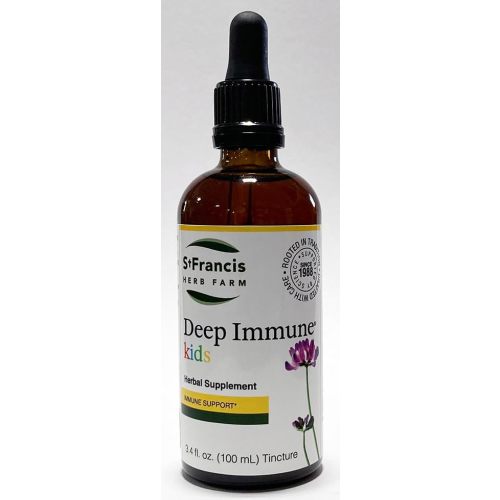 St. Francis Herbal - Deep Immune Tincture for Kids 100 ml - Natural Immune Support Booster - Vegetarian - Organic Herbs