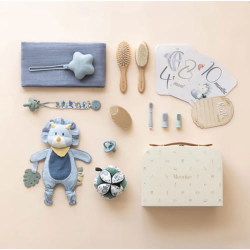 Moonkie First Moments Newborn Set (Soft Blue)