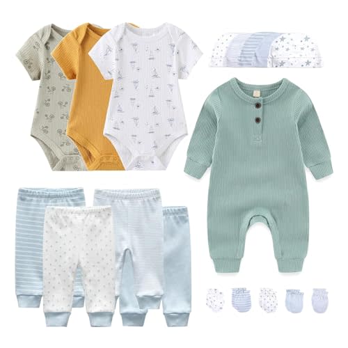 JELYLOVE Unisex Baby boy girls' clothes & Accessories Newborn Outfits Set 18 Pieces Layette Set