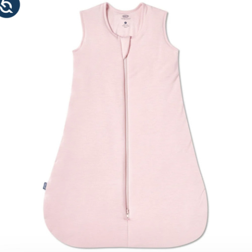 HALO - 1.5 TOG supersoft bamboo wearable blanket, double zipper sleeping bag with weighted feel - pink