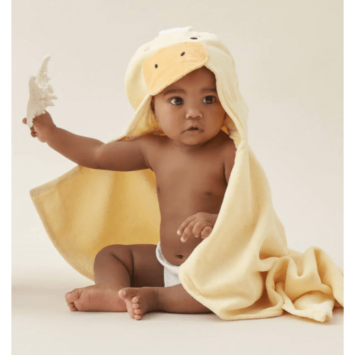 Yellow Duckie Hooded Baby Bath Wrap – Elegant Baby