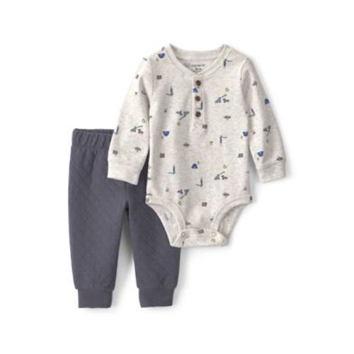 Carter's® Baby Boys Print Bodysuit and Quilted Pants Set | Belk