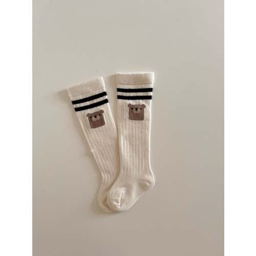 Baby Bear Knee Socks (0-3y) - Ivory | AT NOON STORE