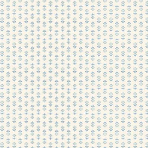 Blue Floral Mini Crib Sheet: Block Print Bassinet Fitted Sheet