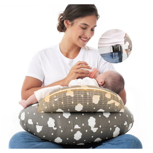 Adjustable Nursing Pillow in Classic Grey – Momcozy