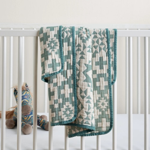 BLUE RIDGE ORGANIC COTTON BABY BLANKET