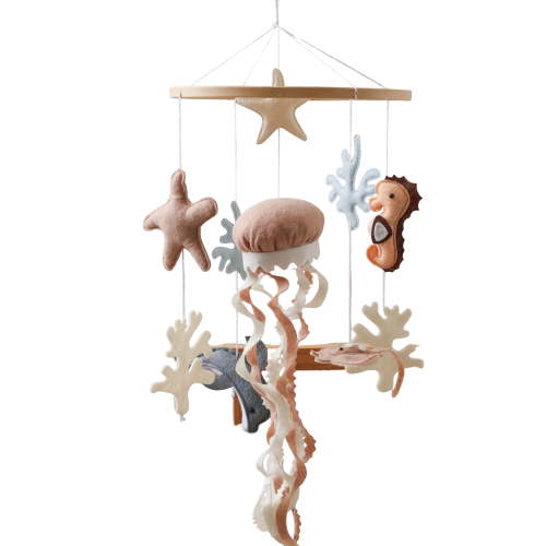 Oceans Baby Crib Mobile Baby Mobile for Crib Nursery Decors Babies Bassinet Mobiles Toy Infant Bedroom Decors