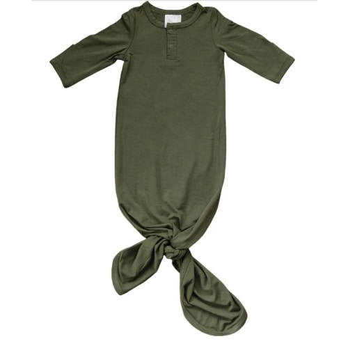 Olive Bamboo Knot Gown