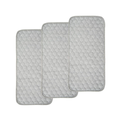 BlueSnail Quilted Thicker Waterproof Changing Pad Liners 3 Count(Gray 13” x 27”)