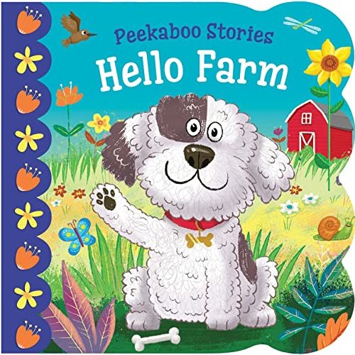 Hello Farm – Find Common Barn Animal Friends on the Farm and Learn their Sounds - Interactive Flap Board Books for Toddlers 1-3 and Newborns (Peekaboo Stories)