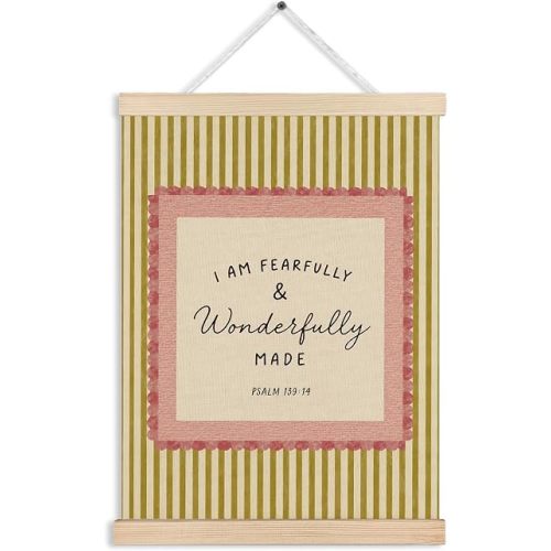 gsgfdshf Christian Nursery Wall Art Framed 12x16 for Kids Girls Baby Room
