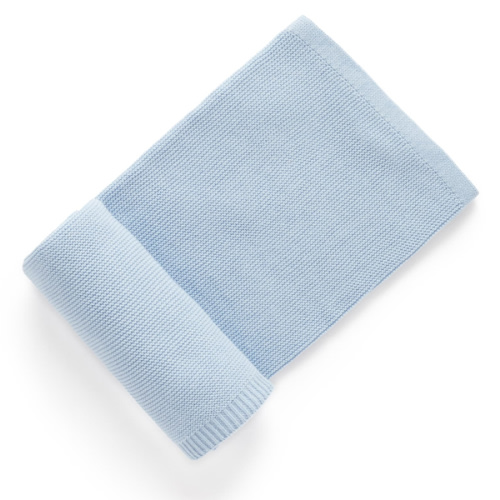 Textured Blanket - Blue - Baby Blankets | Purebaby - Purebaby