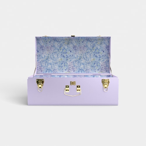 Petite Trunk - Limited Edition Lilac - Nantucket Blooms / Embroidery