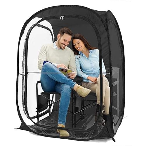 WeatherPod® Pop-Up Sports Tent 1-2 Person – Instant Setup MyPod™ Original Shark Tank All-Weather Pod Shelter for Outdoor Sports, Rain, Wind & Cold