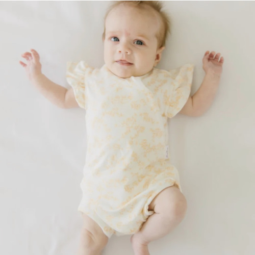FLUTTER SLEEVE WINGED BODYSUIT