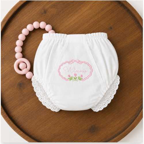 Personalized Baby Bloomer | Monogram Diaper Cover | Custom Baby Bloomer | Embroidered Baby Bloomer | Baby Shower Gift | Newborn Photo Outfit