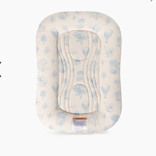 Infant Lounger Wave | Blue Toile