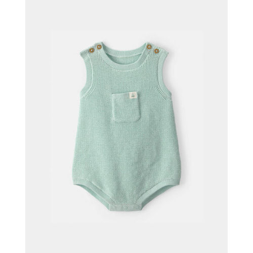Baby Crochet Bubble Romper - Green | Carter's