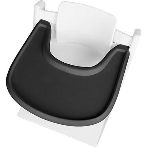 HLVEIN for Stokke Tripp Trapp Tray,Black-Smooth Surface Powerful Suction,Easy to Clean,Compatible with Stokke Tripp Trapp Chair(V2 and Beyond),Made with BPA-Free Plastic