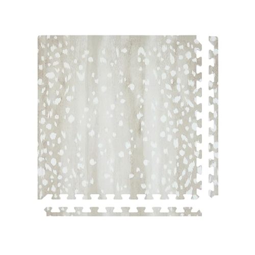 Baby Play Mat – 4x8 Shea Fawn – Set of 8 Tiles – Cushioned EVA Foam Play Mat for Floor, Soft Interlocking Baby Crawling Mats for Hard Floors