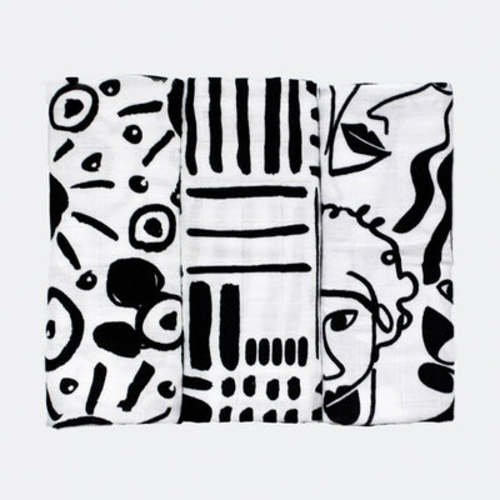 Sensory Muslins (3-Pack) - Drawing (for 0-4 months)