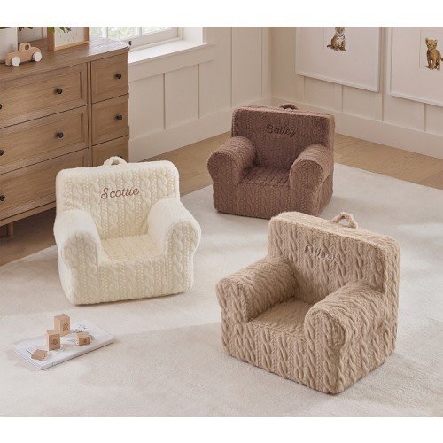 Anywhere Chair, Cozy Cable Knit Collection
