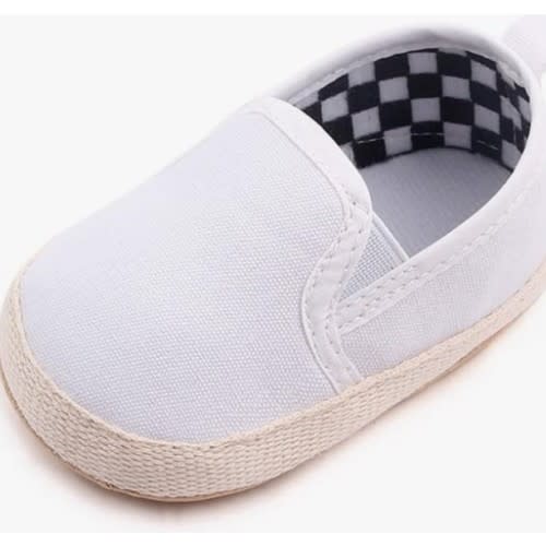 Clowora Unsex Baby Boys Girls Canvas First Walkers Shoes,Infant Non Slip Soft Sole Toddler Flat Lazy Loafers Sneaker