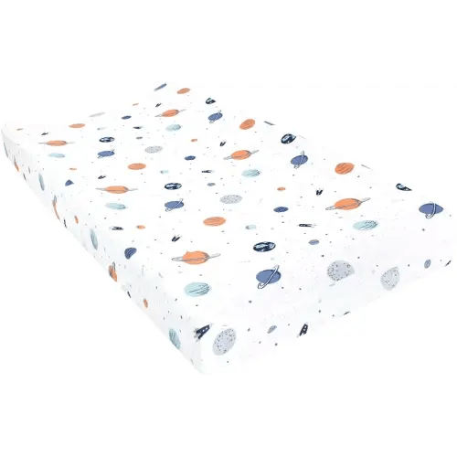 Hudson Baby Unisex Baby Changing Pad Cover, Space, One Size