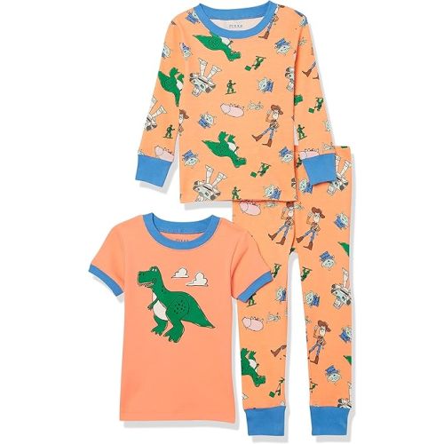 Amazon Essentials Disney | Marvel | Star Wars Boys and Toddlers' Snug-Fit Cotton Pajama Sleepwear Sets