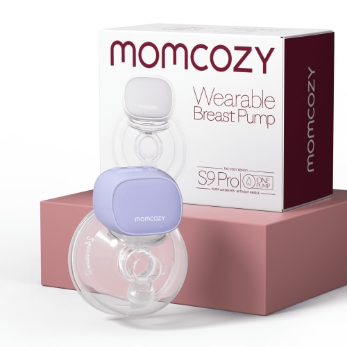 Momcozy S9 Pro Portable Breast Pump, Hands Free Wearable Breast Pump 24mm Purple