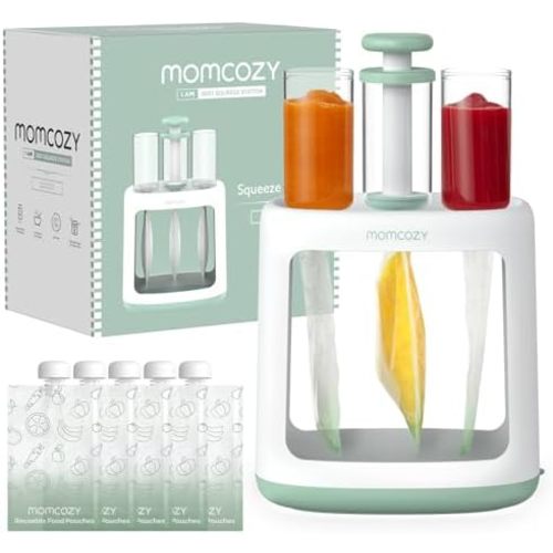 Momcozy Squeeze Station, Baby Food Maker, Pouch Filler for Baby Puree