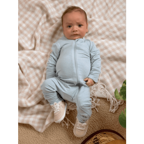 Glacier Speckle / 2-Way Zip Romper