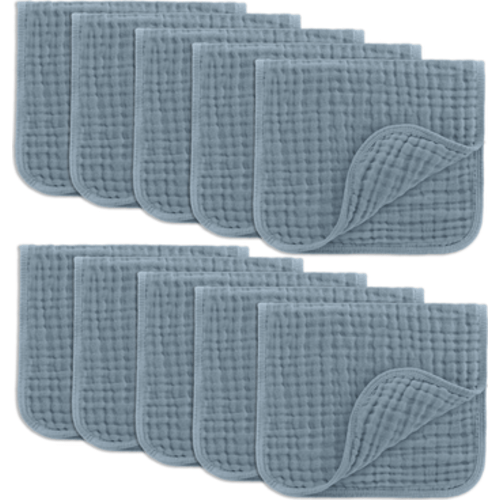 Muslin Burp Cloths - Pack of 10