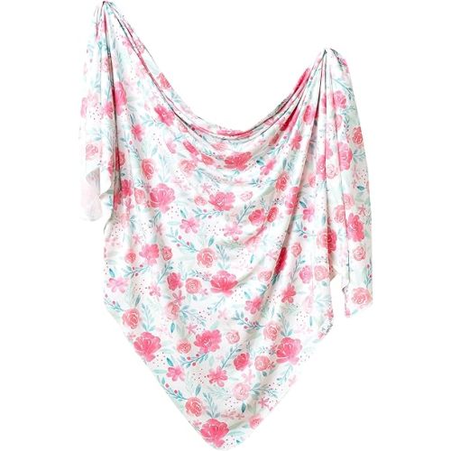 Copper Pearl Large Premium Knit Baby Swaddle Receiving Blanket June