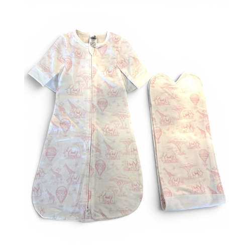 Butterfly Swaddle - Multi-Stage Sleep System (Pink Safari)