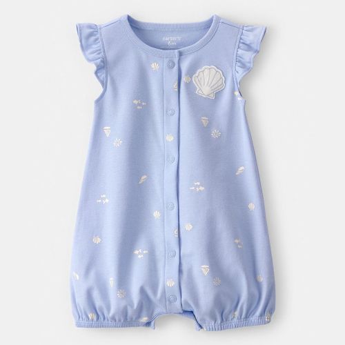 Baby Carter's Shell Flutter Sleeve Romper