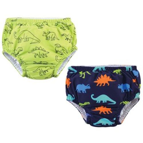 Hudson Baby Infant and Toddler Boy Swim Diapers, Dinosaurs, 0-6 Months