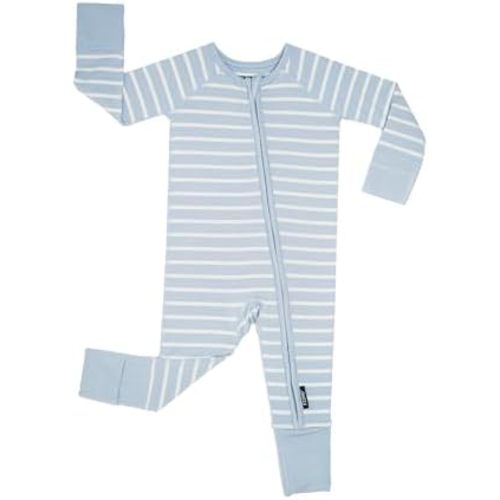 Baby Footie Pajamas, Viscose from Bamboo, Preemie & Newborn Sleepers, 2-Way Zipper PJs for Boys & Girls, 0–24 Months