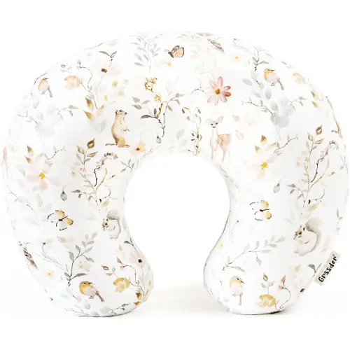 GRSSDER Nursing Pillow Cover, Stretchy Soft Minky Fabric Covers, Fit Most Nursing Support Pillows for Breastfeeding, Comfortable Safe Pillow Cover, Beautiful Stylish Pattern