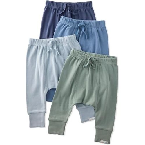 Amazon.com: Butterblu Jordan 4-Pack Jogger Pants 100% Organic Cotton Bottoms | GOTS Certified Organic Cotton for Baby, Toddler Girls, Boys, Unisex, Machine Washable, Made to Match Colors, 0-3 Months: Clothing, Shoes & Jewelry