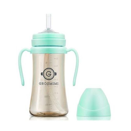Grosmimi PPSU Straw Cup - 10oz (6 Months+) Aquagreen 10oz