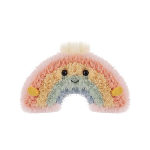 Apricot Lamb Rainbow Plush Stuffed Animals for Kids, Soft Cute Plush Toys for Baby Girl and Boy, Fluffy Rainbow Colorful