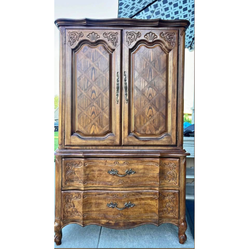 Thomasville French Provincial Solid Wood Armoire / Gentleman's Chest - Facebook Marketplace
