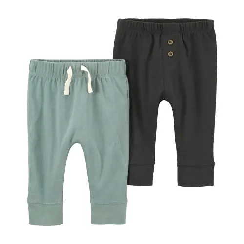 Baby 2-Pack Pull-On Cotton Pants - Carter's | Carter's