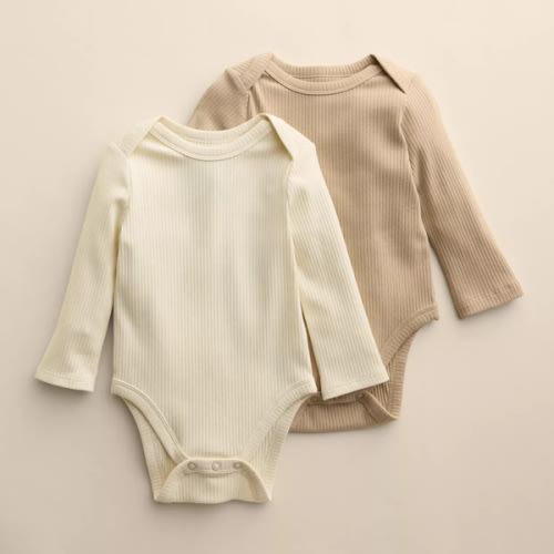 Baby Little Co. By Lauren Conrad 2-Pack Long Sleeve Bodysuits