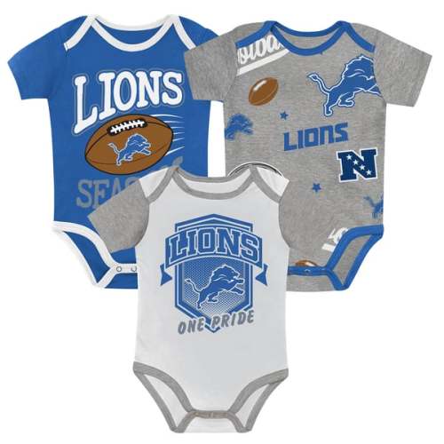 Newborn Detroit Lions  Outerstuff First Round Pick Three-Piece Bodysuit Set