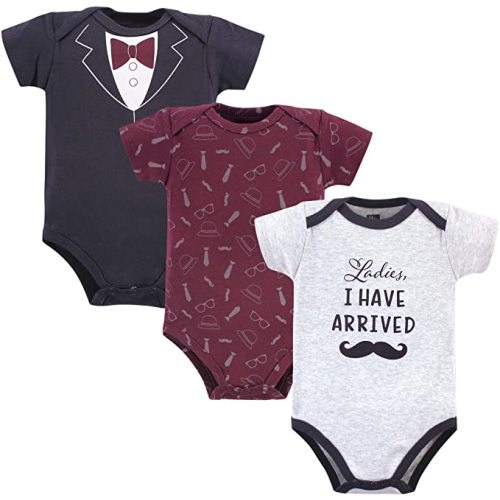 Hudson Baby unisex-baby Cotton Bodysuits - 3-6 Months