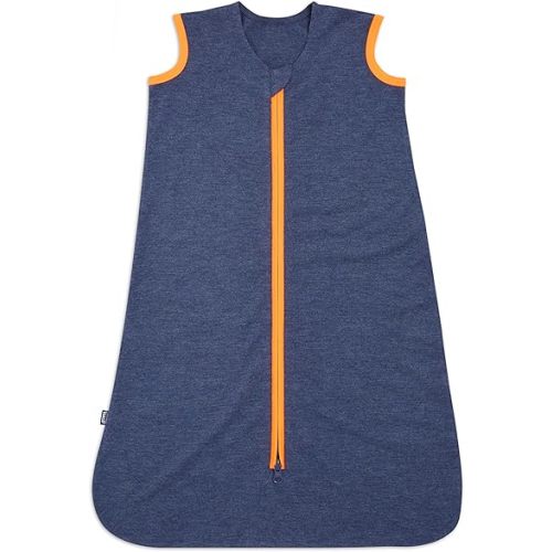 HALO Sleepsack Ideal Temp, Baby Wearable Blanket, TOG 1.0, Navy/Orange, Large