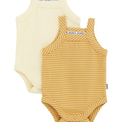 Bonds Newbies Rib Singlet Suit 2 Pack | Baby Baby Bodysuit | BWJKA